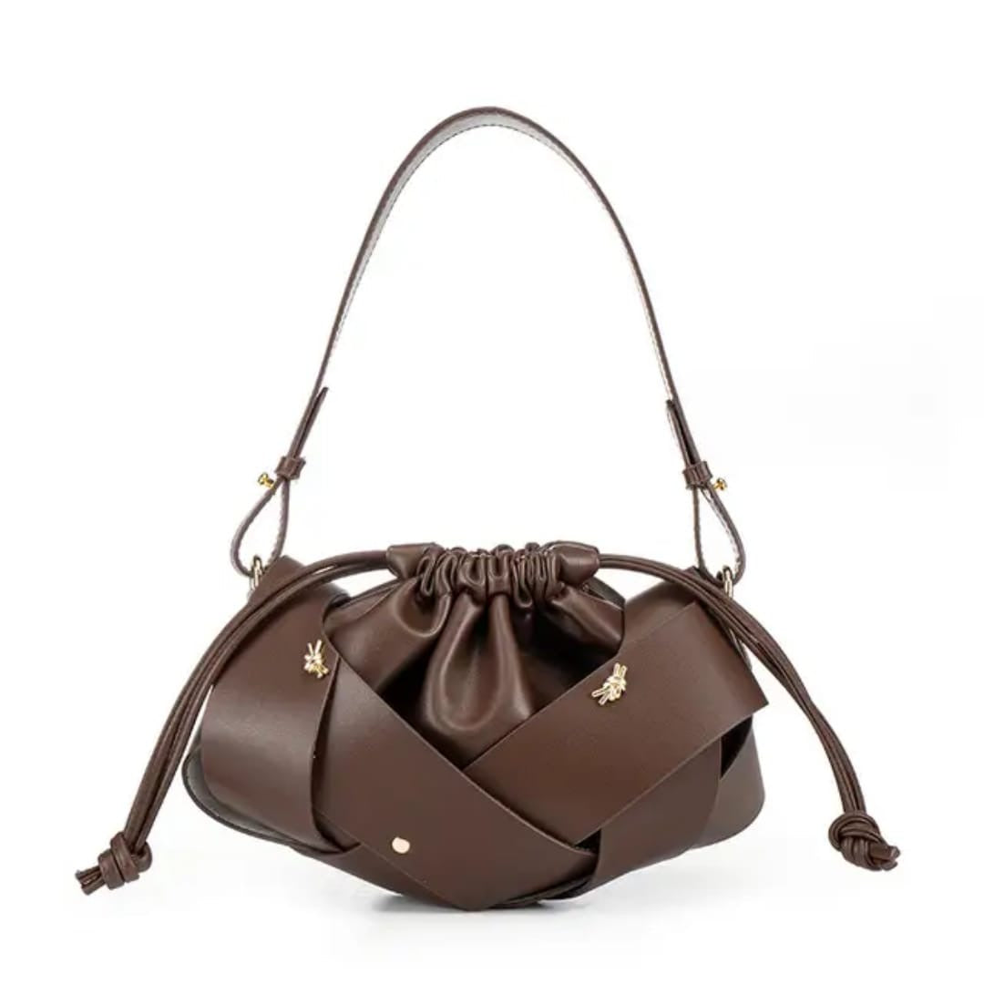 Veleanor Premium Classic Woven Shoulder Handbag ✨