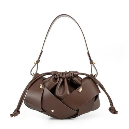 Veleanor Premium Classic Woven Shoulder Handbag ✨