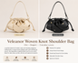 Veleanor Premium Classic Woven Shoulder Handbag ✨